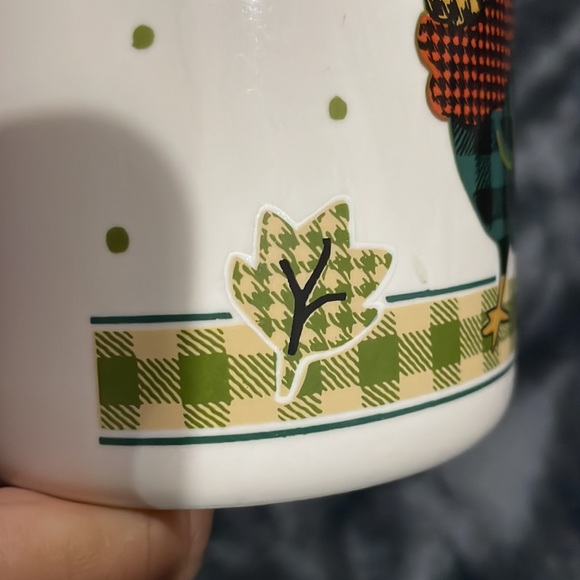 Ingleman Designs Plaid patchwork Rooster Image Mug - Picture 5 of 14